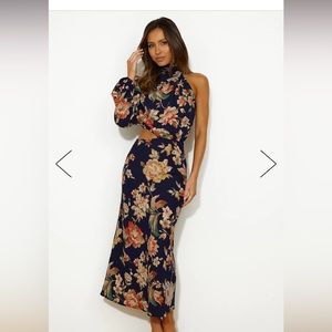 Hello Molly Love Your Needs Midi Dress Navy